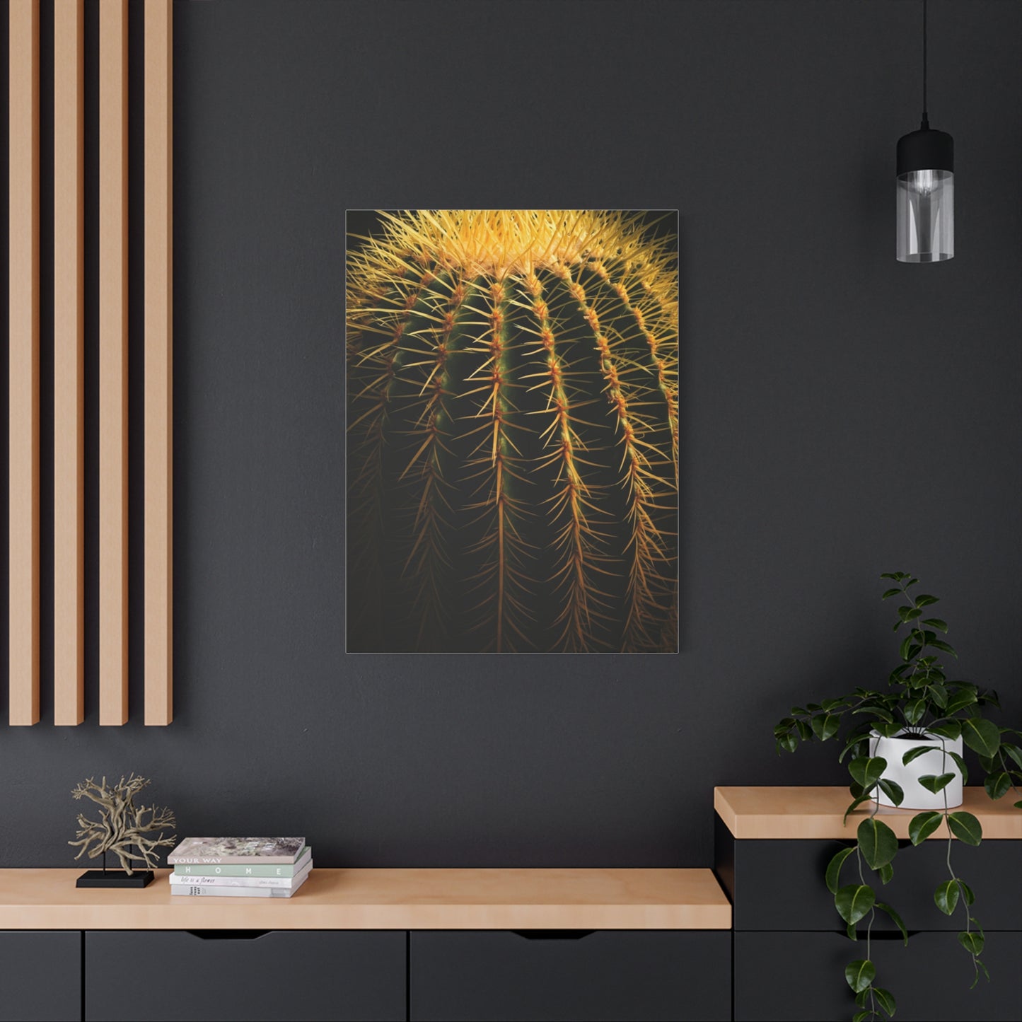 Desert Barrel Cactus Macro Texture Wall Art & Canvas Prints