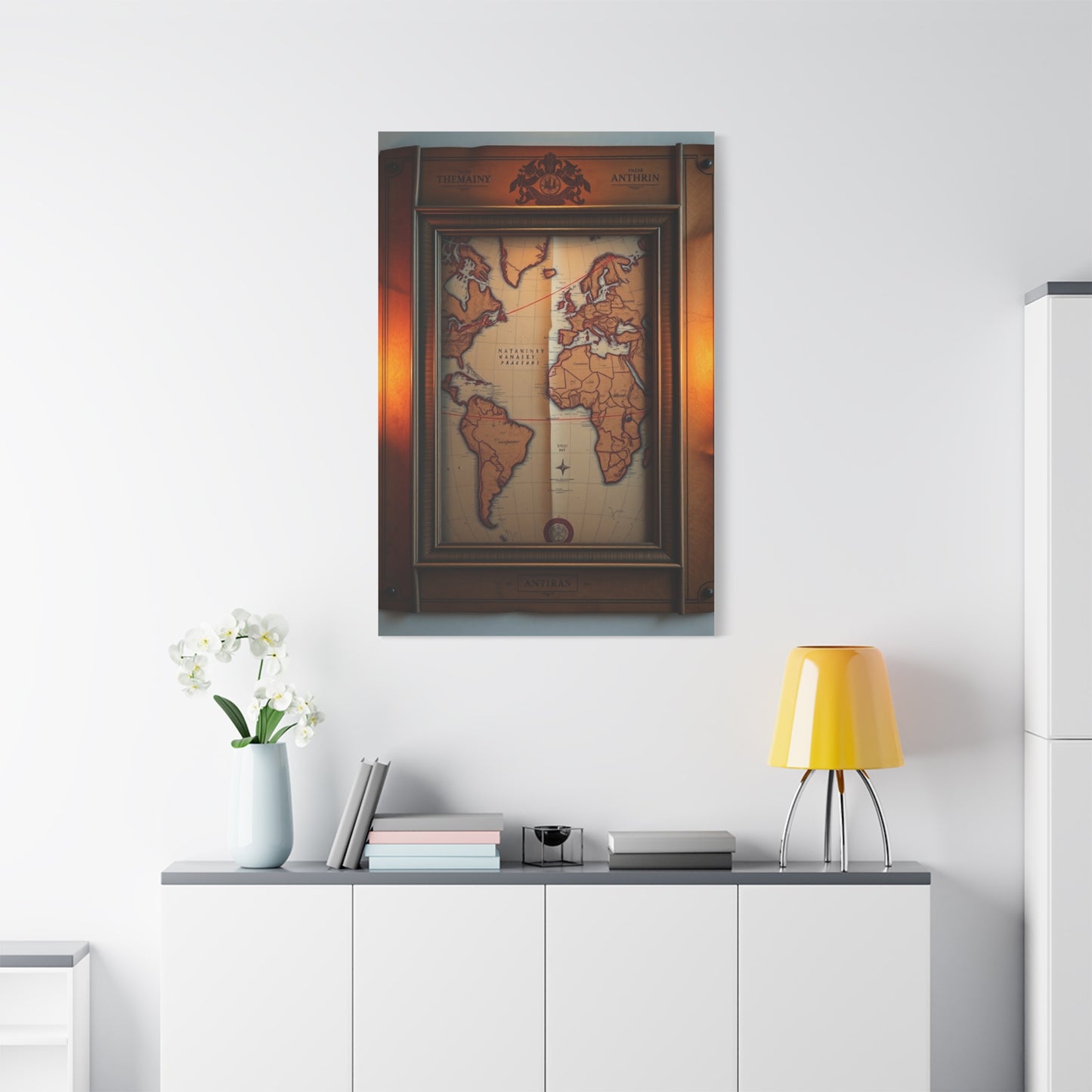 Antique Maps Art Luxury Canvas Wall Art & Canvas Print