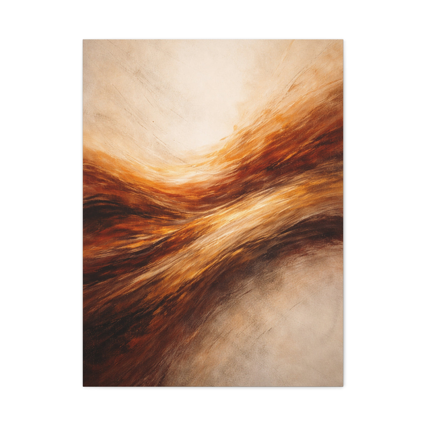 Golden Motion Energy Abstract Wall Art & Canvas Print