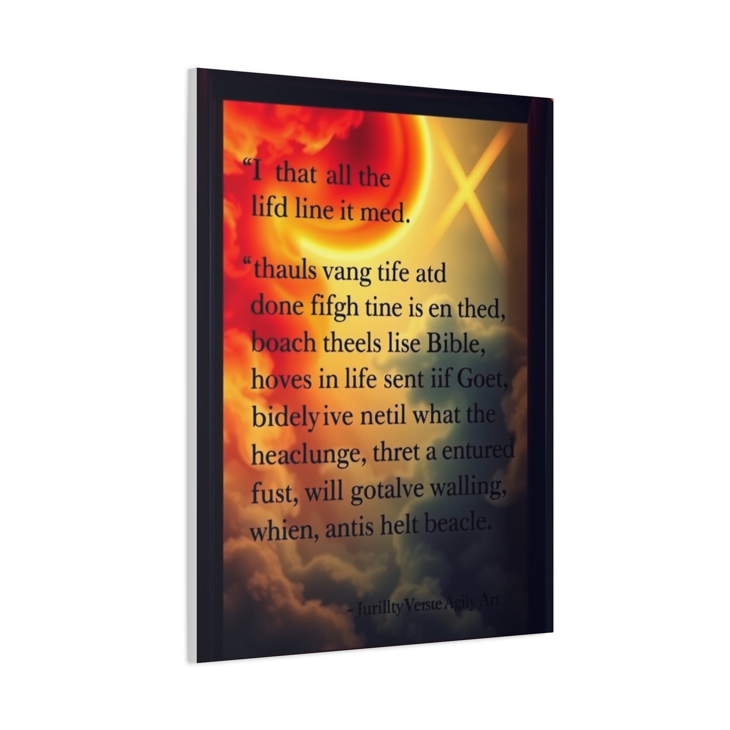 Vision Bible Verse Art Art Wall Art & Canvas Print