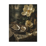 Magnolia & Oyster Still Life Elegance Wall Art & Canvas Print