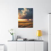 Storm Horizon Over Savannah Plains Wall Art & Canvas Prints