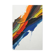 Expressive Multicolor Stroke Abstract Wall Art & Canvas Prints