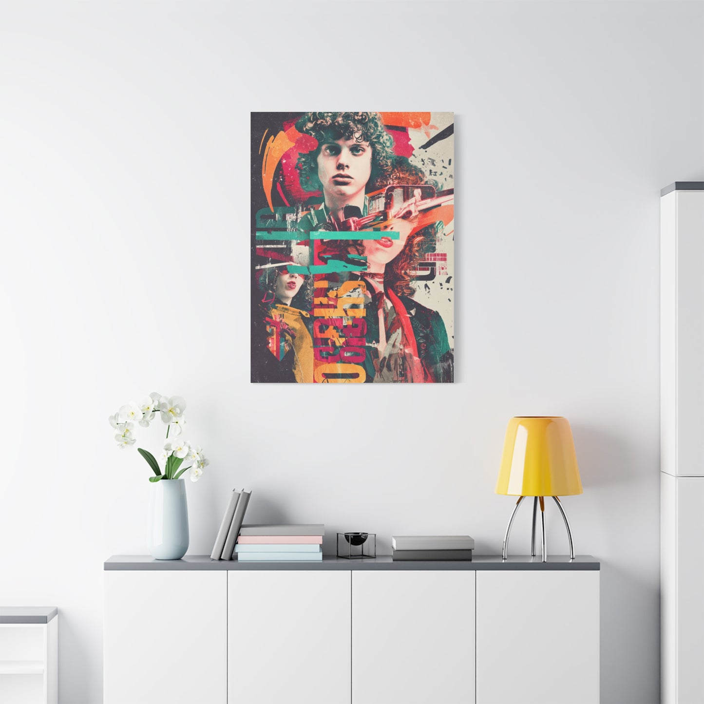 Retro Pop Collage Portrait Wall Art & Canvas Print
