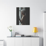 Mature Window Light Nude Study Wall Art & Canvas Print