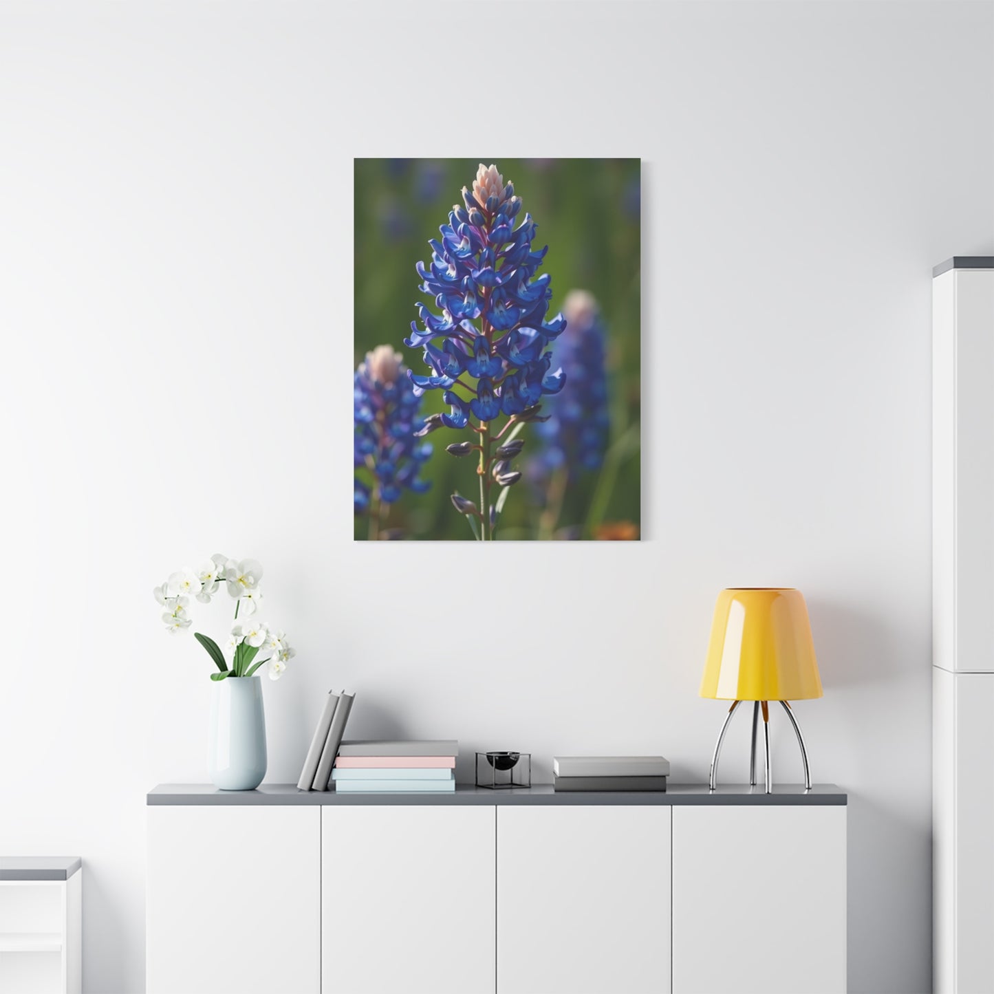 Bluebonnet Flower Art Refined Canvas Wall Art & Canvas Print