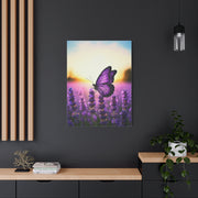 Lavender Field Purple Butterfly Wall Art & Canvas Prints