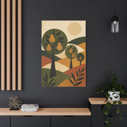 Stylized Orchard Landscape Wall Art & Canvas Print