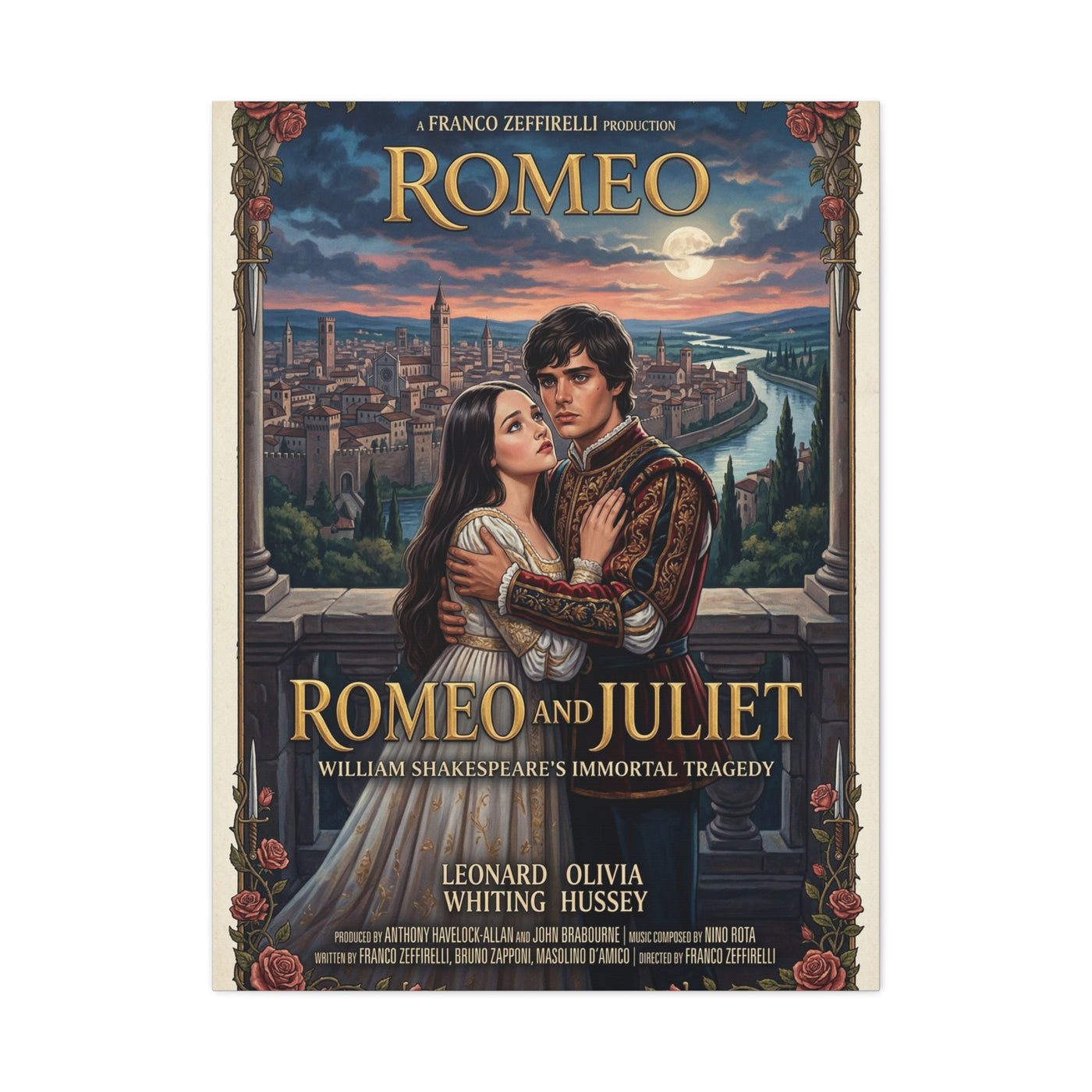 Romeo and Juliet Movie Poster Wall Art & Canvas Print