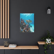 Tropical Ocean Turtle Reef Escape Tropical Wall Art & Canvas Print