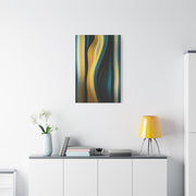 Vertical Gold Flow Abstract Wall Art & Canvas Prints