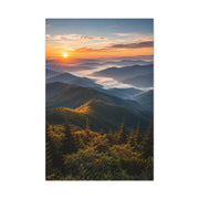 Great Smoky Mountains Sunrise Panorama Wall Art & Canvas Print
