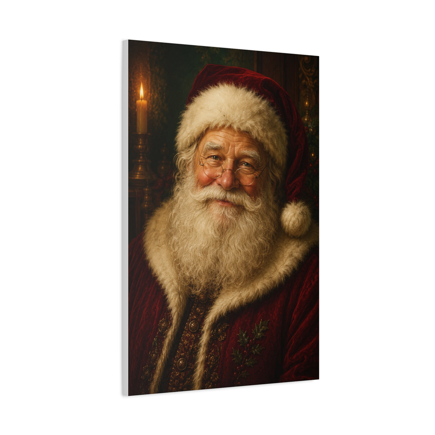 Grand Heirloom Santa Portrait Wall Art & Canvas Print