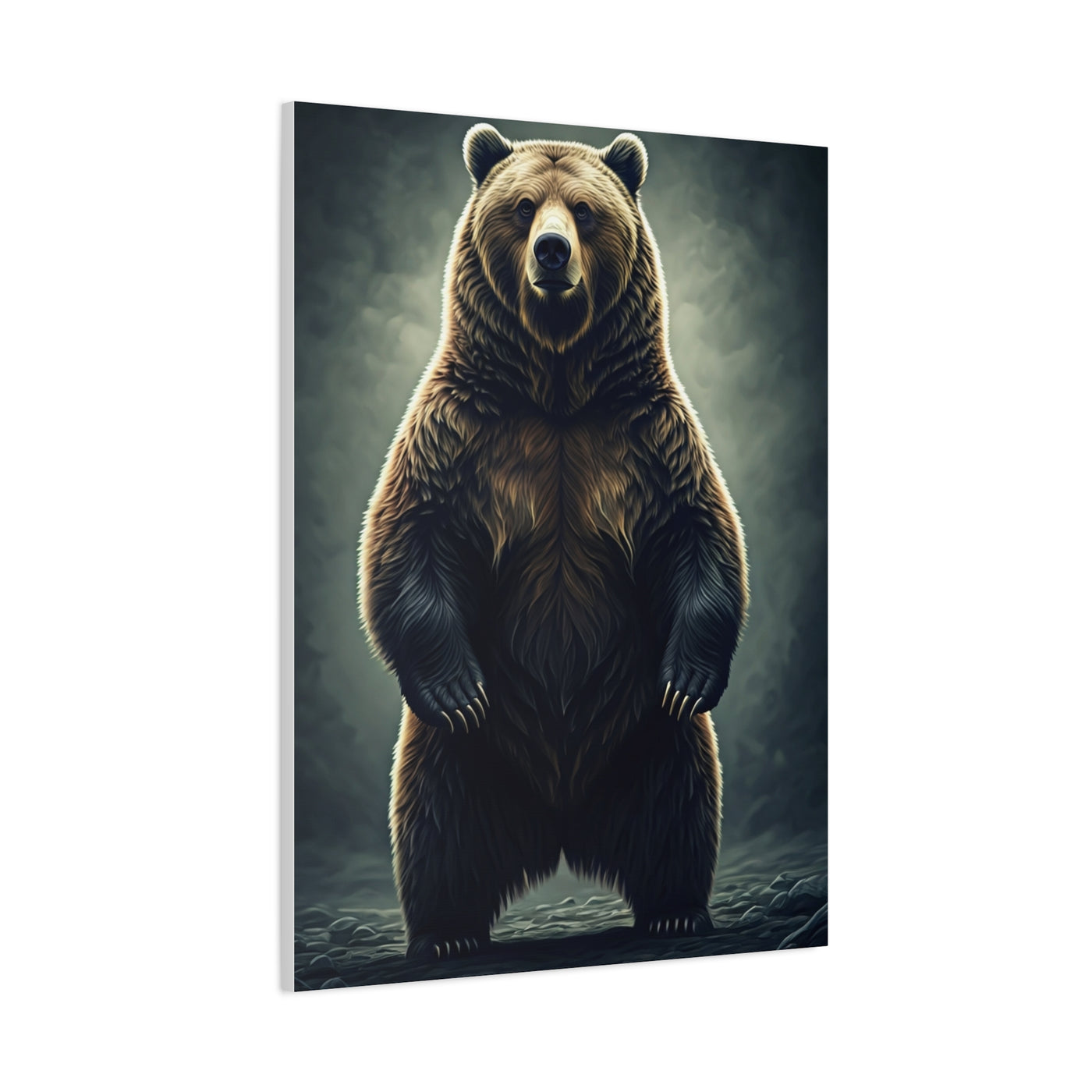Standing Grizzly Bear Studio Portrait Wall Art & Canvas Prints