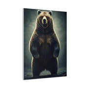 Standing Grizzly Bear Studio Portrait Wall Art & Canvas Prints