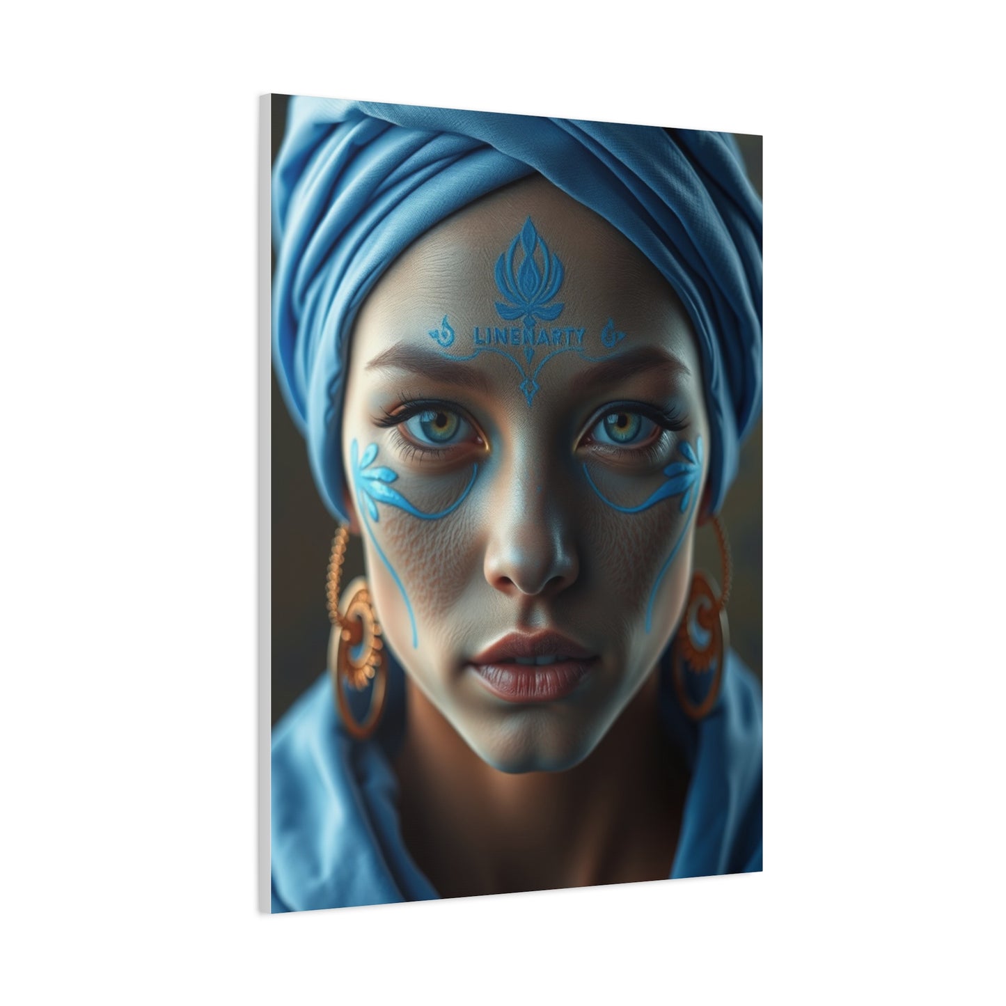 Cobalt Tranquility Painting Wall Art & Canvas Print