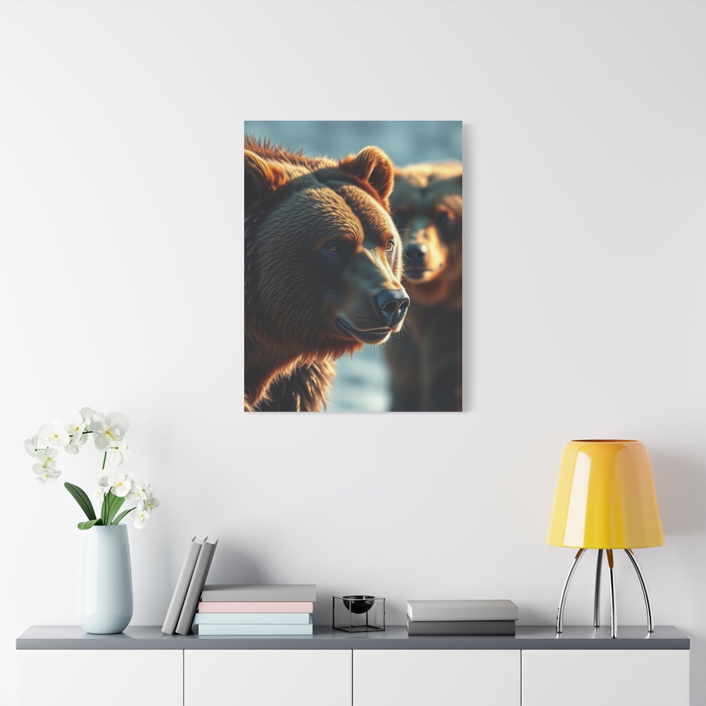 Grandiose Bear Silhouette Art Wall Art & Canvas Print
