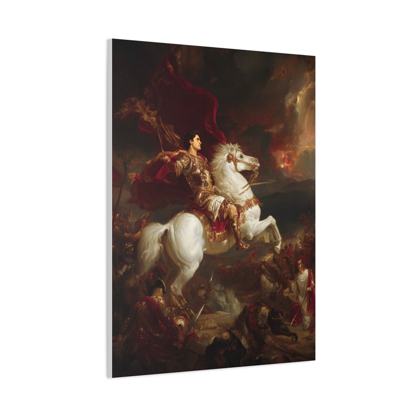 Alexander the Great Triumphant Battlefield Victory Wall Art & Canvas Print