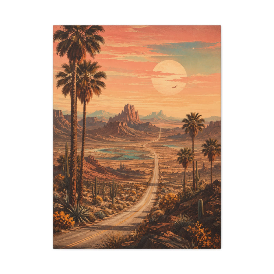 Enchanted Desert Highway Wall Art & Canvas Print