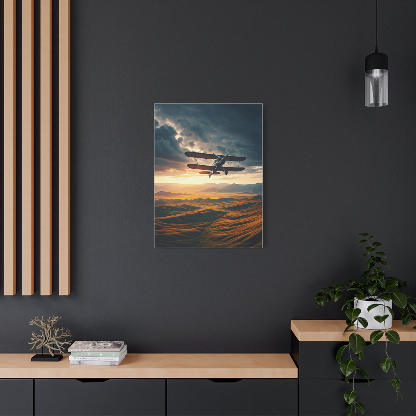 Sunset Passage Above Rolling Valleys Wall Art & Canvas Prints