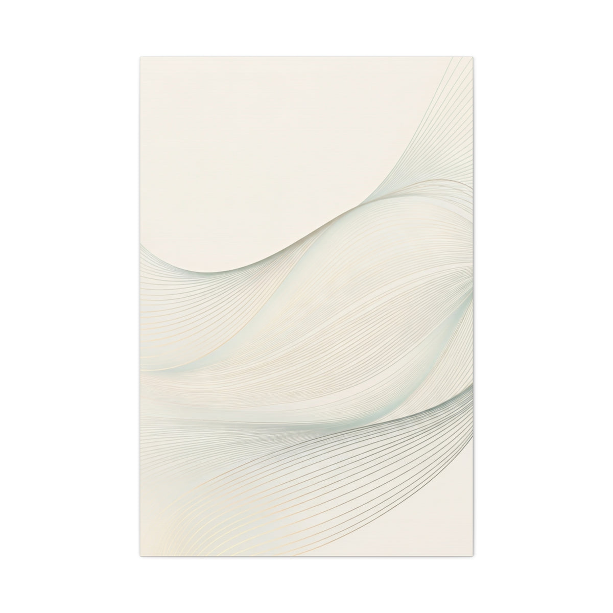 Soft Ivory Flow Texture Wall Art & Canvas Prints