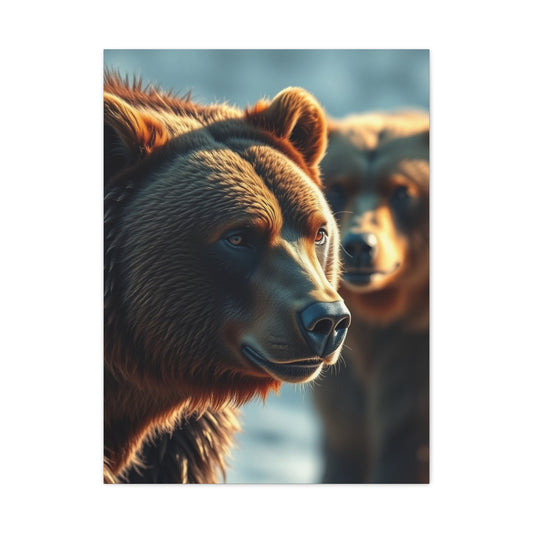 Grandiose Bear Silhouette Art Wall Art & Canvas Print