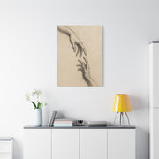 Expressive Hands Charcoal Study Wall Art & Canvas Print