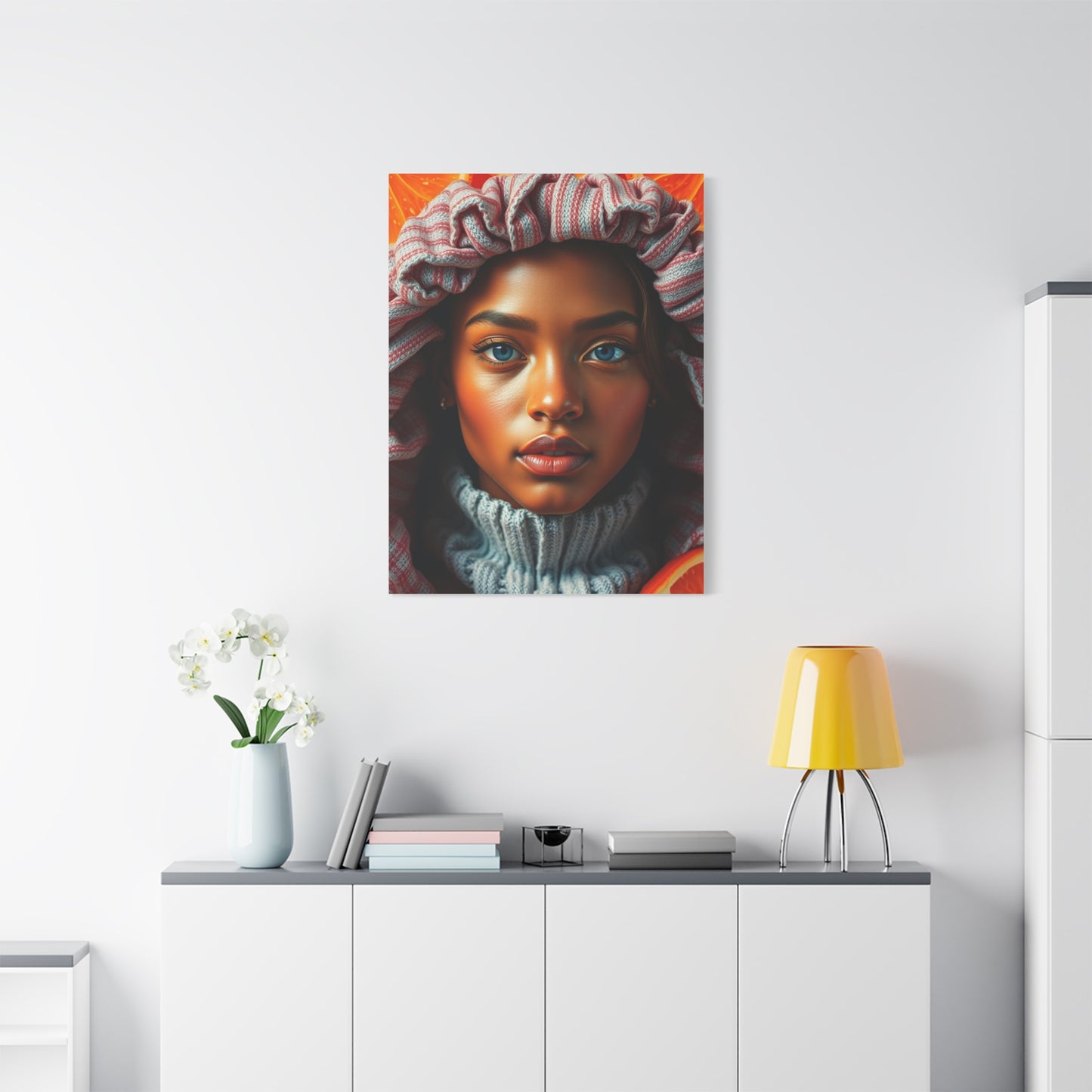 Radiant Apricot Impression Wall Art & Canvas Print