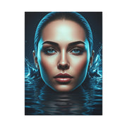 Emerging Blue Reflection Portrait Wall Art & Canvas Prints