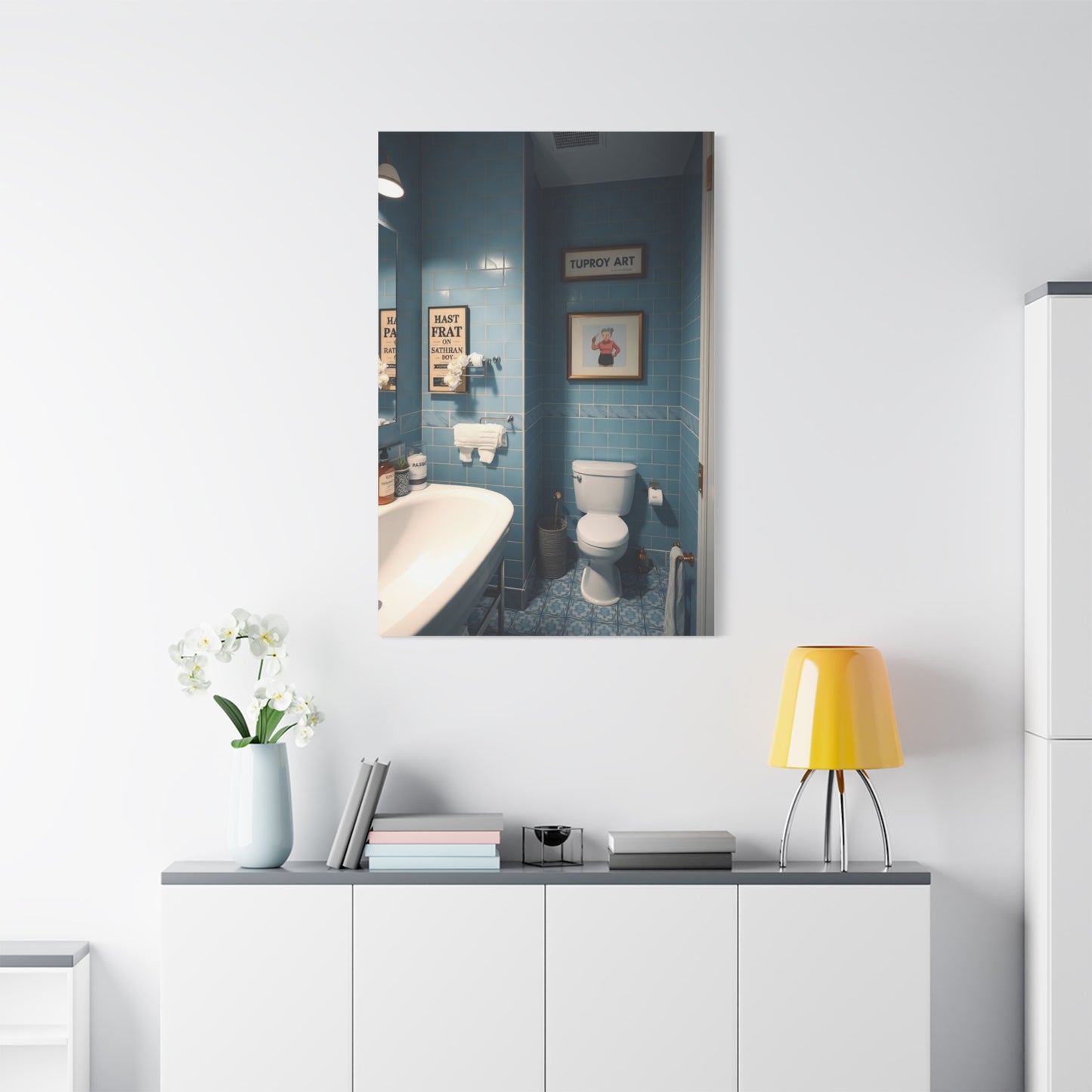 Bathroom Humor Art Supreme Gallery Wall Art & Canvas Print