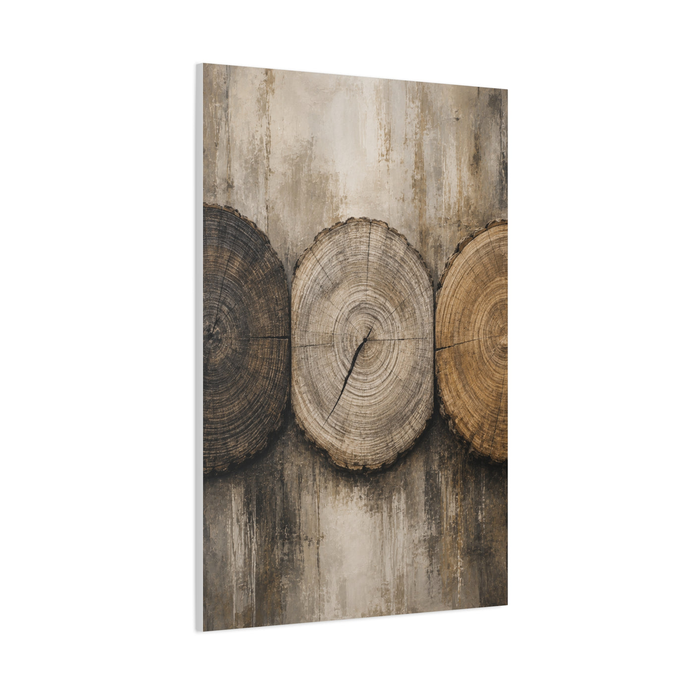 Natural Wood Grain Tree Rings Abstract Trees Wall Art & Canvas Print