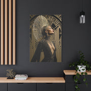 Art Deco Gold Muse Portrait Wall Art & Canvas Print