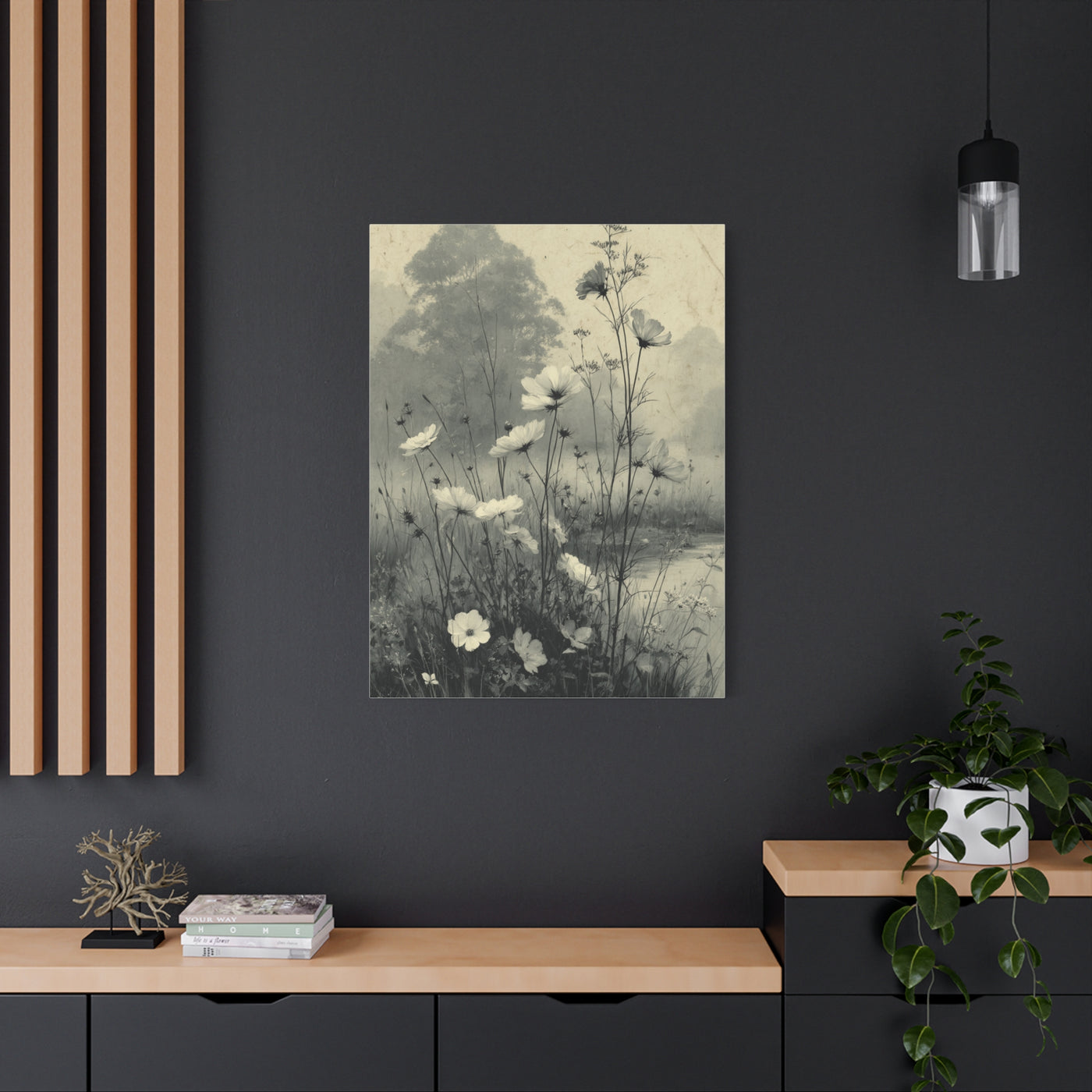 Vintage Wildflower Meadow Botanical Wall Art & Canvas Print