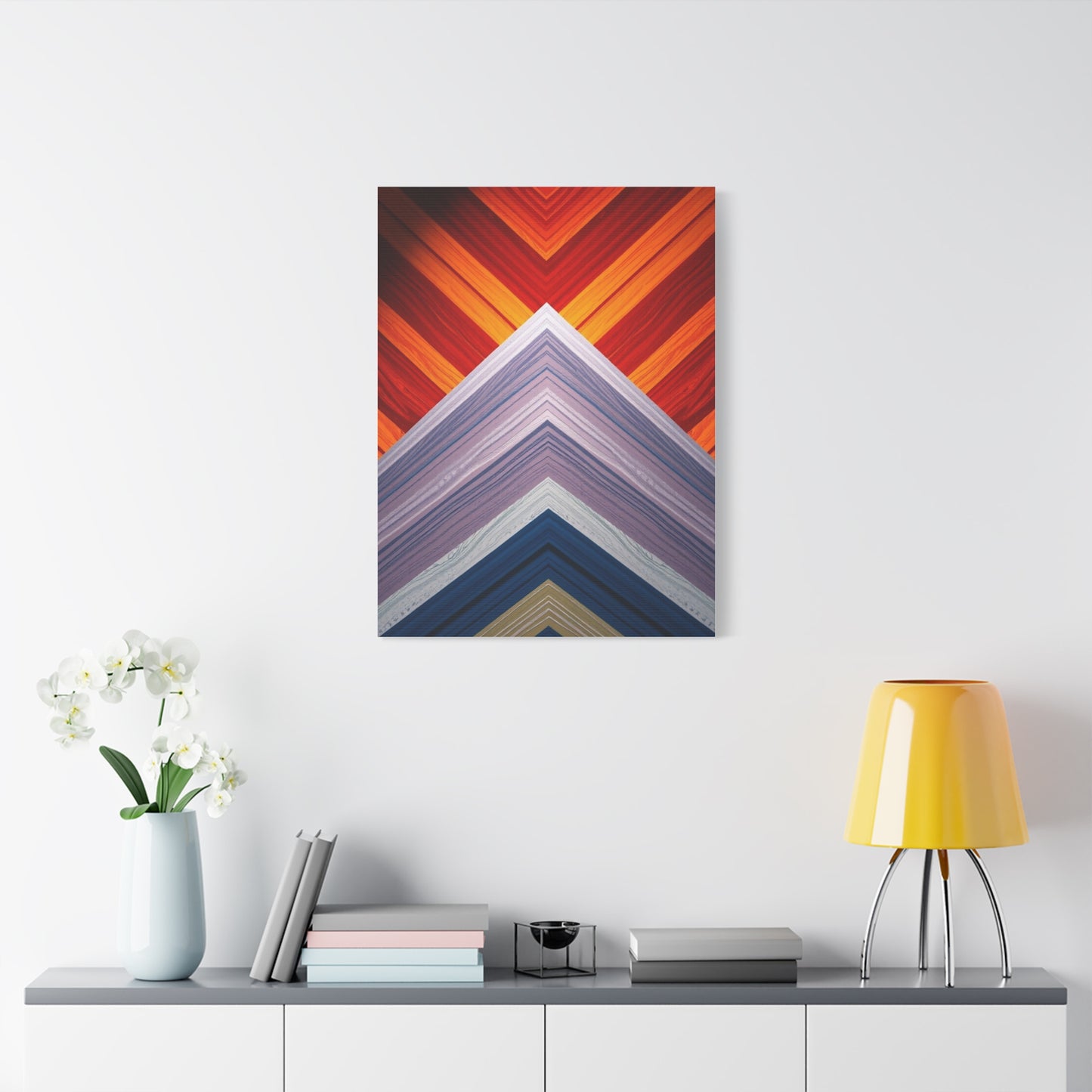 Chevron Pattern Art Supreme Canvas Wall Art & Canvas Print