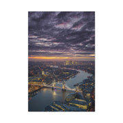 London Skyline Twilight Over the River Thames Wall Art & Canvas Print