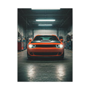 Dodge Challenger Demon Industrial Garage Presence Wall Art & Canvas Prints