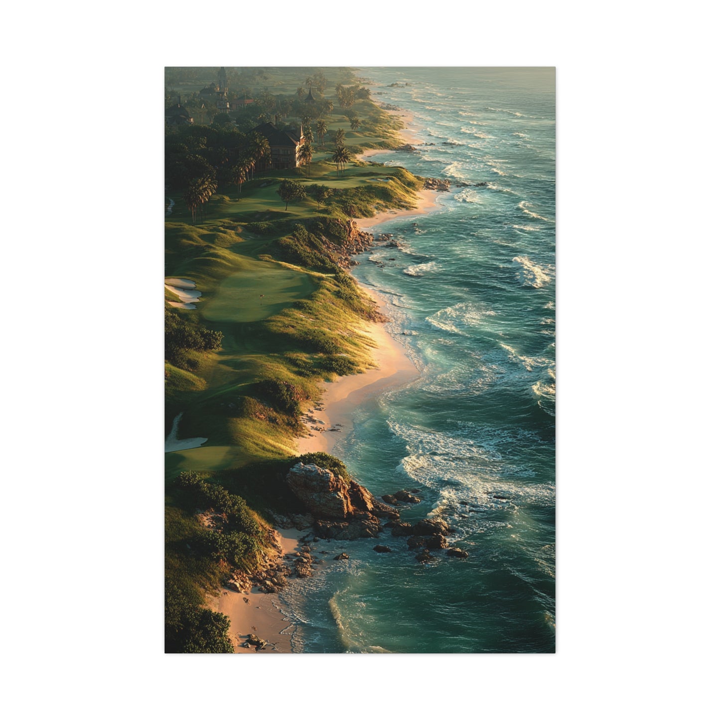 Coastal Links Golf Course Aerial Wall Art & Canvas Print