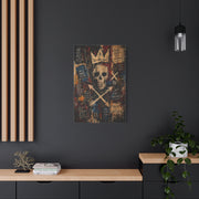 Crowned Skull Rebellion Street Wall Art & Canvas Print