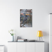 Raven on a Tree Branch Wall Art & Canvas Print