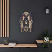 Neo-Deco Geometric Romance Composition Wall Art & Canvas Print