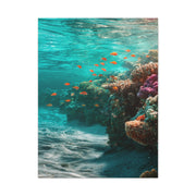 Coral Reef Coastline with Tropical Fish Wall Art & Canvas Print