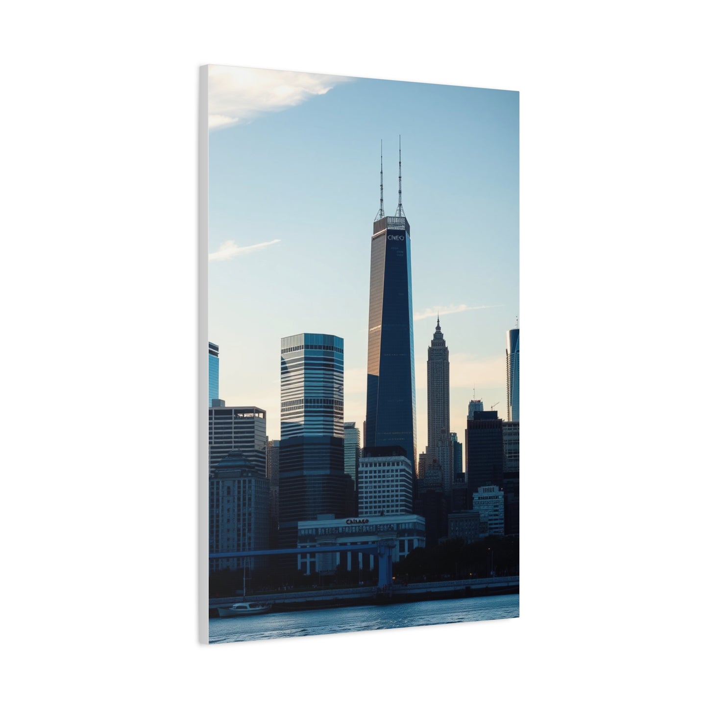 Chicago Skylines Art Canvas Art 6 Wall Art & Canvas Print