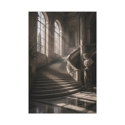 Sunlit Italian Palazzo Staircase Wall Art & Canvas Print
