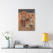 Lion Family Portrait Unity Wall Art & Canvas Print
