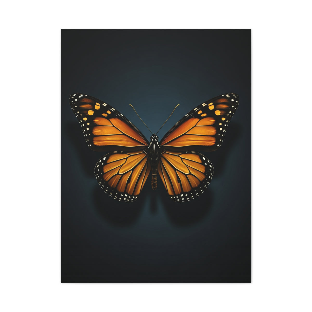 Monarch Butterfly Symmetry Portrait Wall Art & Canvas Prints