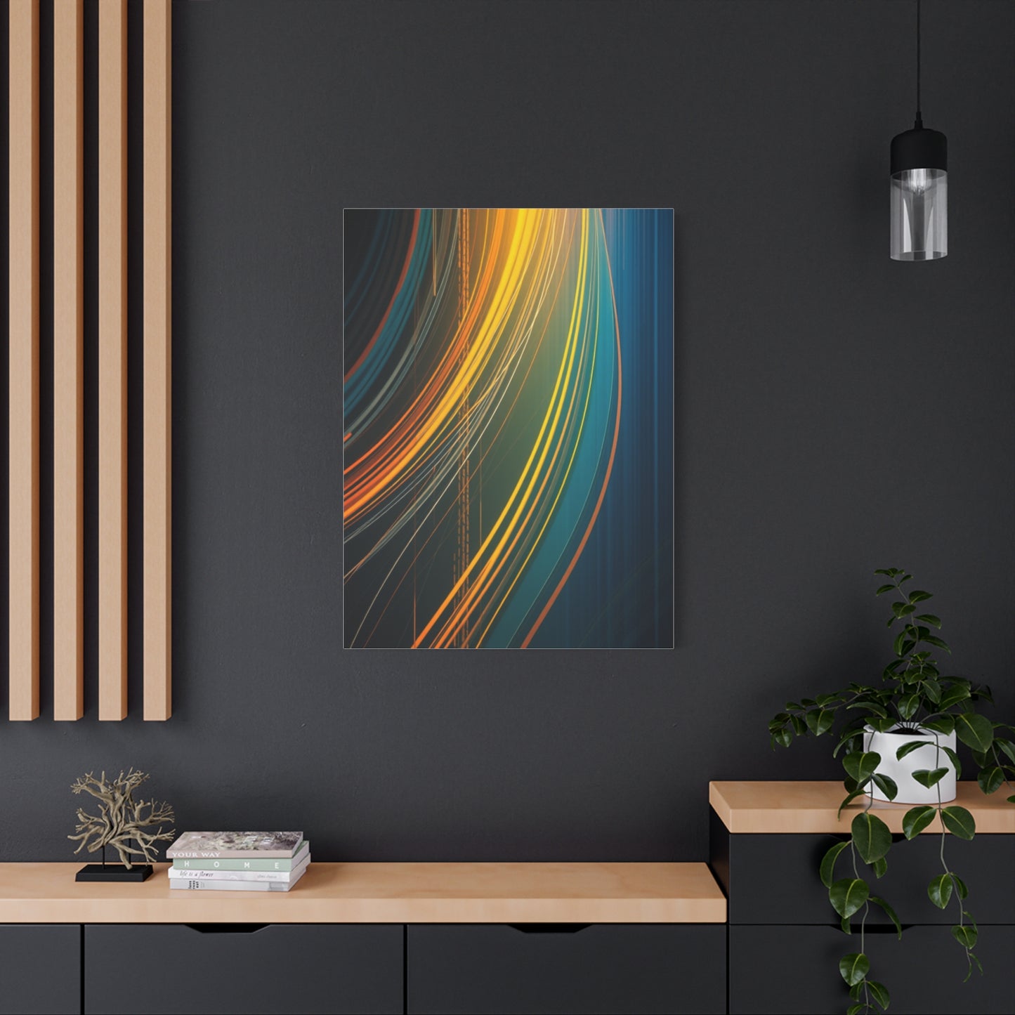 Vision Linear Abstract Art Art Wall Art & Canvas Print