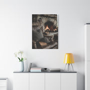 Old Caddie Chair Fireside Golf Still Life Wall Art & Canvas Print