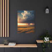 Storm Horizon Over Savannah Plains Wall Art & Canvas Prints