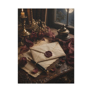 Vintage Love Letter Candlelight Desk Wall Art & Canvas Print