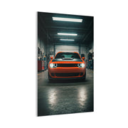 Dodge Challenger Demon Industrial Garage Presence Wall Art & Canvas Prints